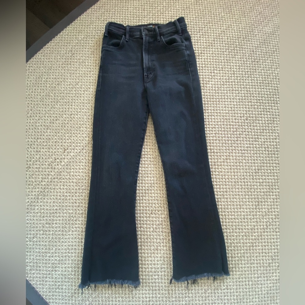 MOTHER Hustler Ankle Fray Jeans
